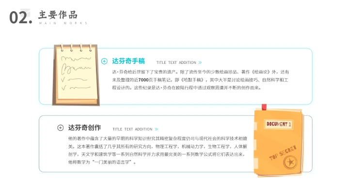 达芬奇世界名人传记人物介绍PPT