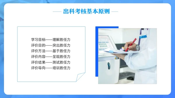 蓝色简约住院医师规范化培训PPT模板宣传PPT动态PPT医疗