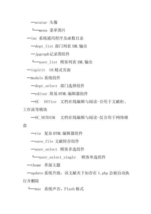 OA网络智能办公系统二次开发标准手册.docx