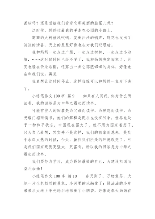 小练笔作文100字.docx