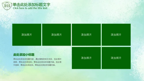 315绿色消费者权益日通用PPT模板