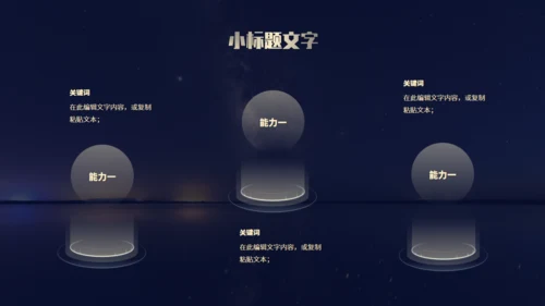 金色数码地球年终总结报告通用PPT模板