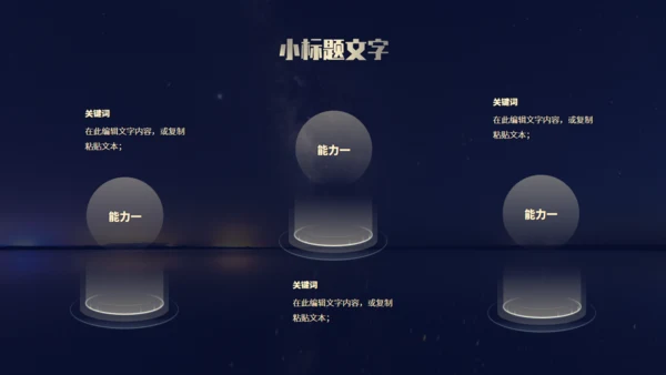 金色数码地球年终总结报告通用PPT模板