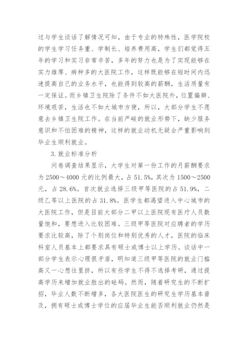 有关医学生就业形势分析论文.docx