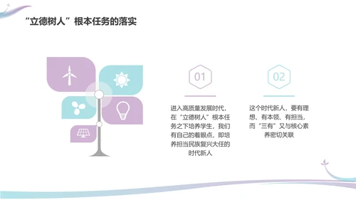 彩色水彩简约商务新课标解读培训PPT课件