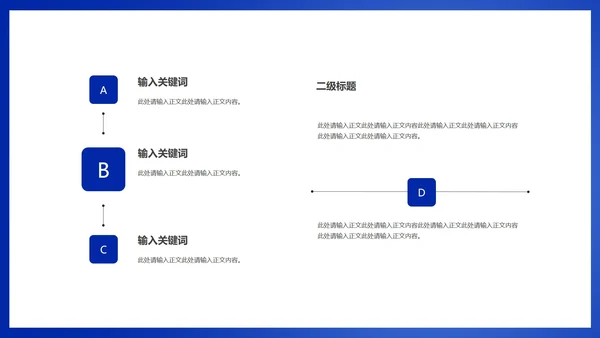蓝色商务风职场年终工作总结汇报PPT模板
