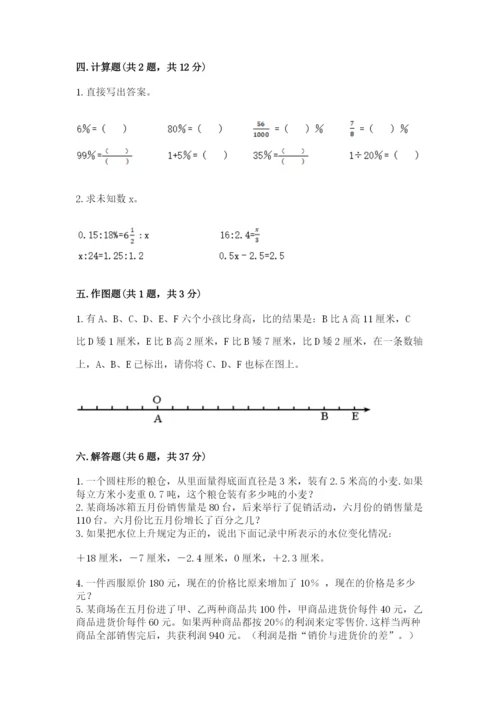 冀教版六年级下册期末真题卷附答案【突破训练】.docx