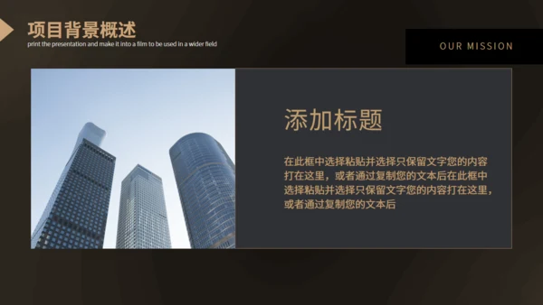 大气硬实力商业项目计划书通用PPT模板