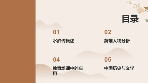 《水浒传》读书笔记PPT模板