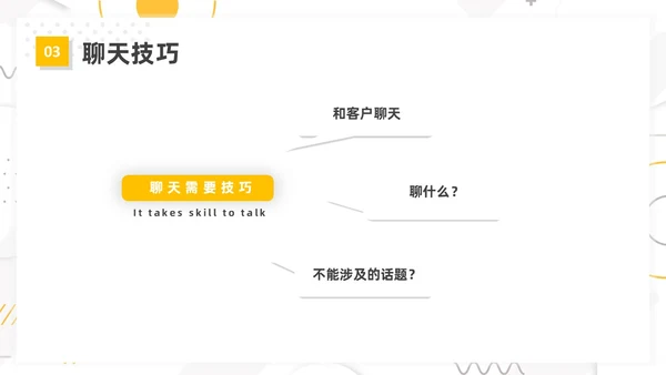 黄色简约风客户沟通技巧客户沟通培训课件