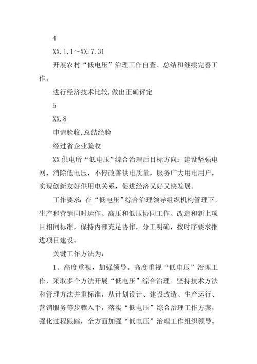 供电所农村低电压综合治理工作专业方案.docx