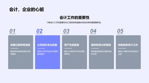 年中会计工作汇报PPT模板