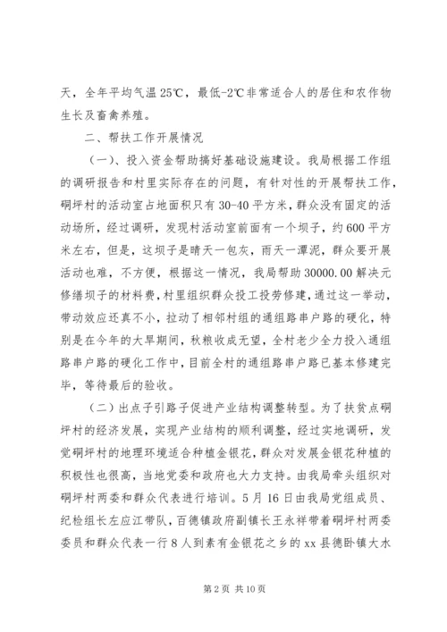 水利水电工程移民局党建扶贫工作汇报 (2).docx