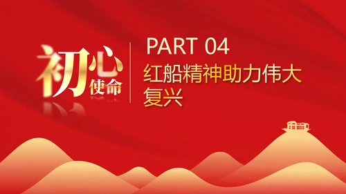 红船精神学习，党建红色文化PPT模板