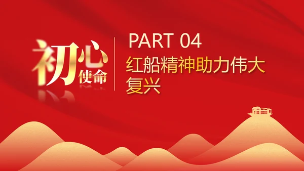 红船精神学习，党建红色文化PPT模板