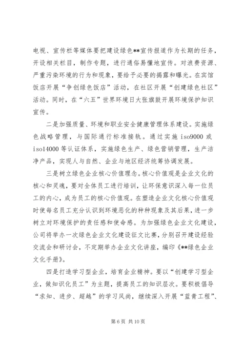 关于创建绿色企业的实施意见 (8).docx