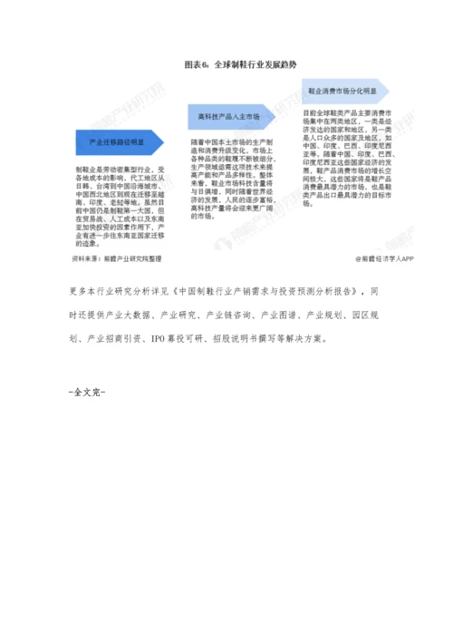 全球制鞋行业市场供需现状、区域格局及发展趋势分析-鞋类消费市场分化明显.docx