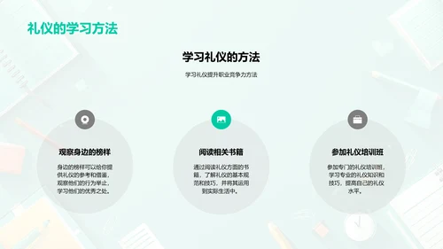 职业礼仪教育报告PPT模板