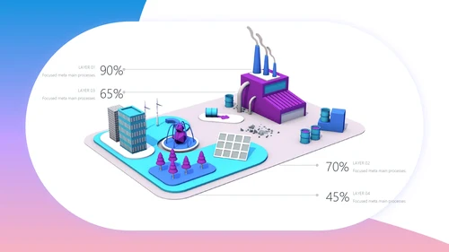 创意彩色渐变时尚设计通用PPT模板