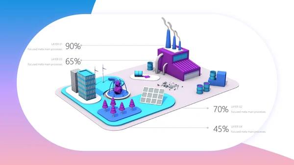 创意彩色渐变时尚设计通用PPT模板