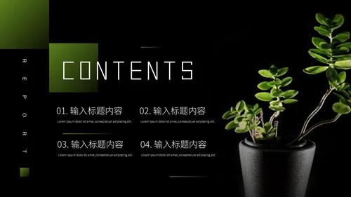 植物系商业计划书通用PPT模板