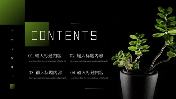 植物系商业计划书通用PPT模板