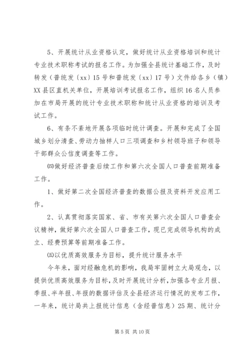 统计局工作总结及工作计划.docx