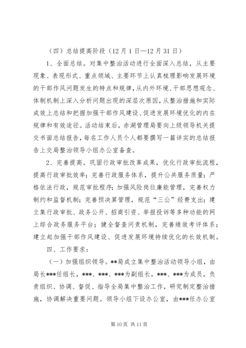 集中整治干部作风问题活动实施方案 (2).docx