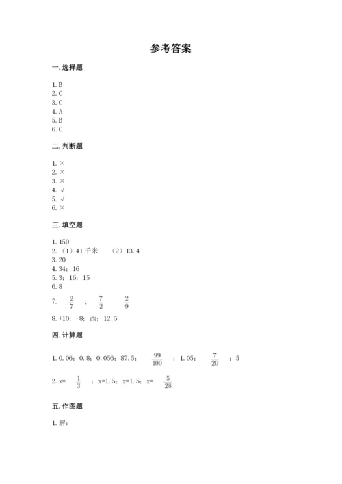 绥棱县六年级下册数学期末测试卷新版.docx