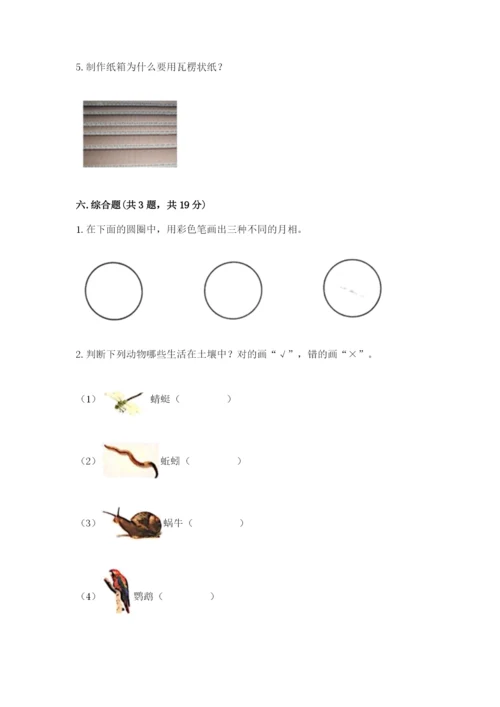 教科版二年级上册科学期末测试卷精品【综合题】.docx