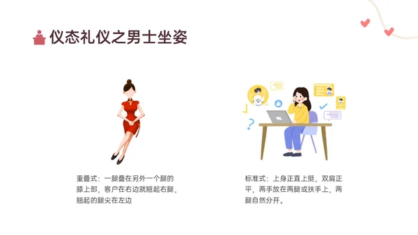 红黄色简约卡通教师礼仪培训PPT课件