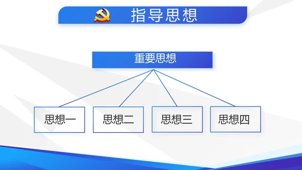 蓝色大气党支部党建学习教育活动动态PPT模板