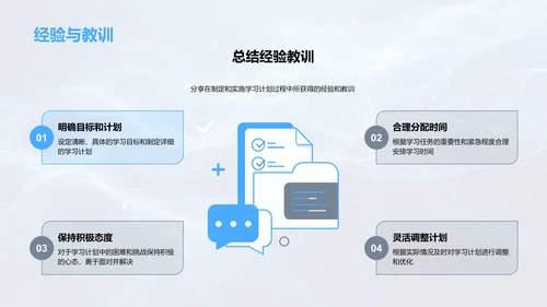 本科学习规划报告PPT模板