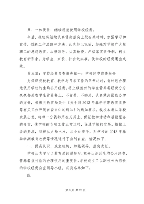 学校经费自查报告.docx