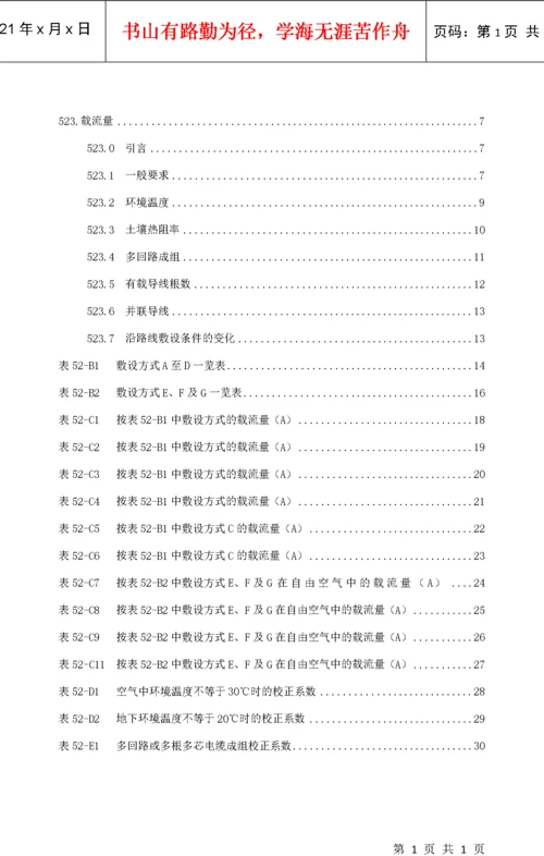 IEC60364-5-523电线电缆载流量.docx