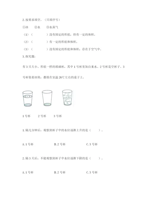 教科版三年级上册科学期末测试卷【名师系列】.docx