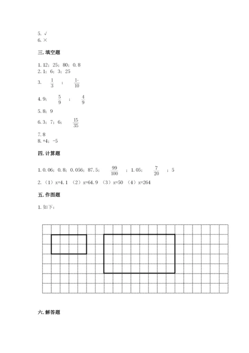 重庆市巫溪县六年级下册数学期末测试卷一套.docx