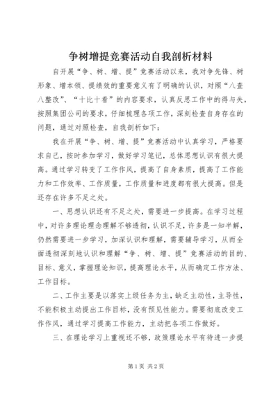 争树增提竞赛活动自我剖析材料.docx