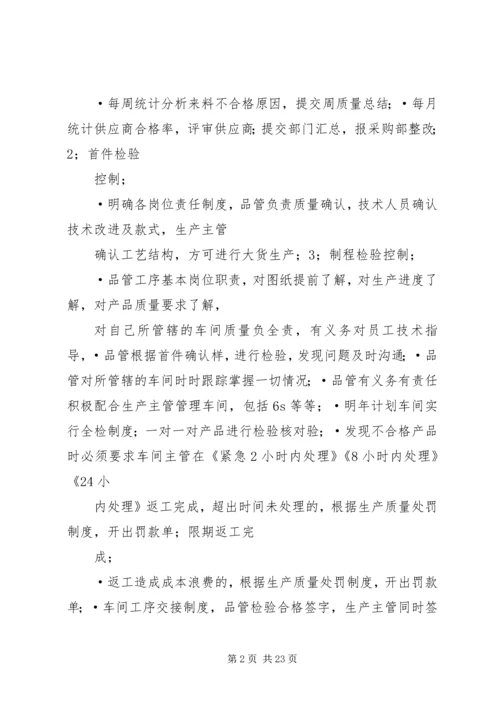 篇一：品管部年度工作计划.docx