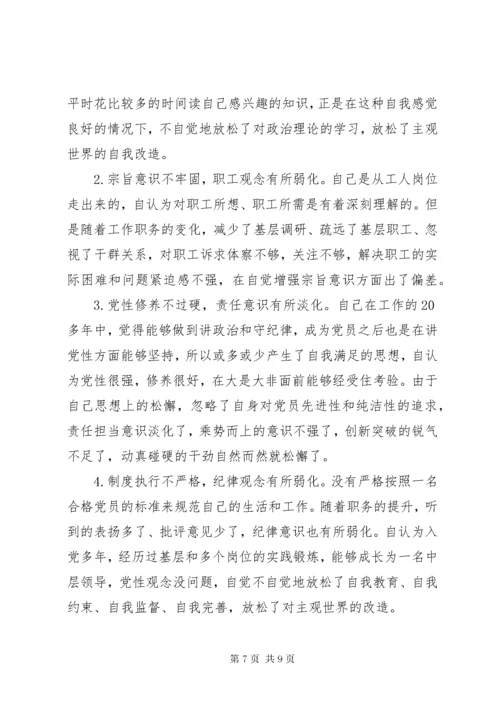 XX年“四个对照”“四个找一找”民主生活会检视问题清单及整改措施.docx