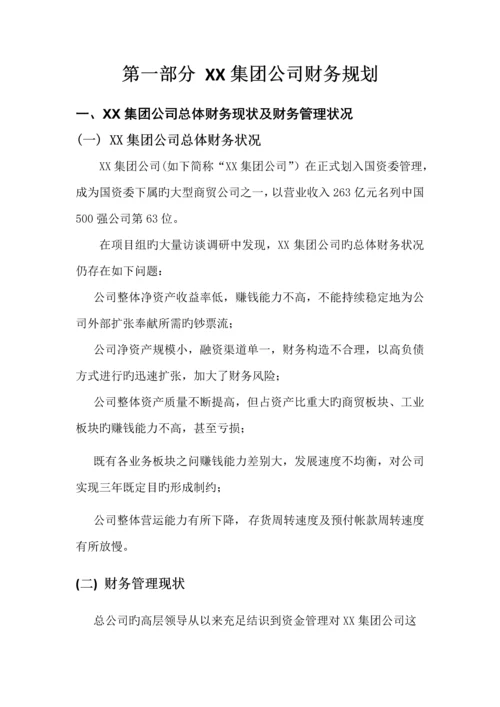 集团公司财务规划与资本运作方案.docx