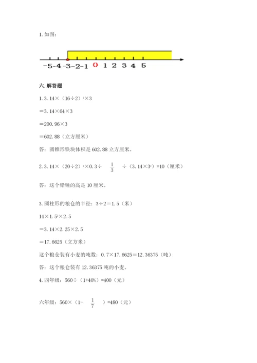 小学六年级下册数学期末卷附参考答案【典型题】.docx