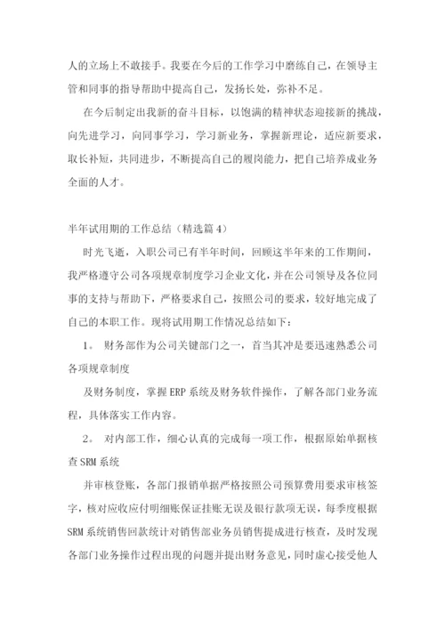 半年试用期的工作总结五篇.docx