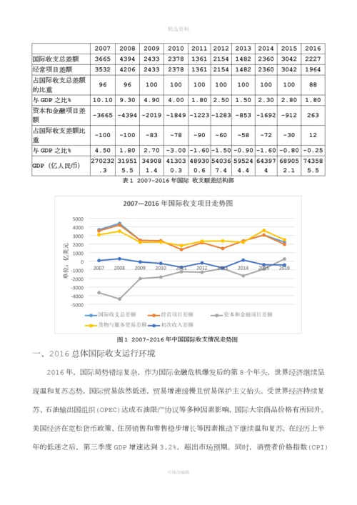 关于我国国际收支平衡表的分析.docx