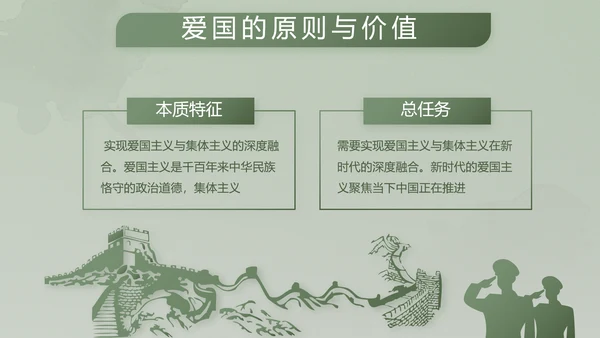 绿色大气士兵心理健康动态PPT模板