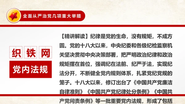 中国共产党问责条例从严治党PPT模板