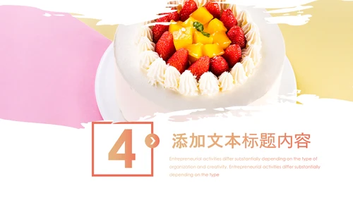 甜品蛋糕美食甜点下午茶动态PPT模板