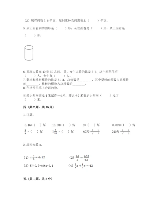 小学毕业班数学检测卷及完整答案【典优】.docx