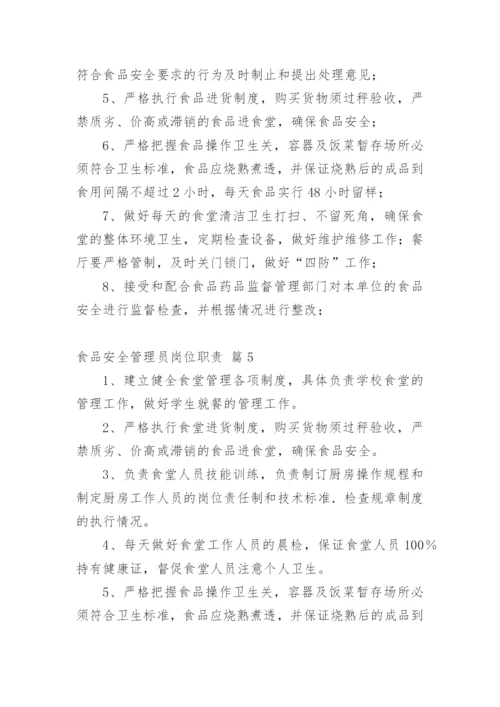 食品安全管理员岗位职责.docx