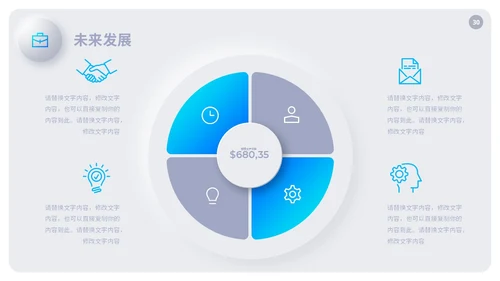 清新渐变新拟态风公司产品介绍新品宣传PPT